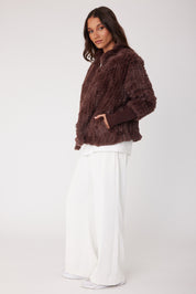 TETTO Faux Jacket Chocolate