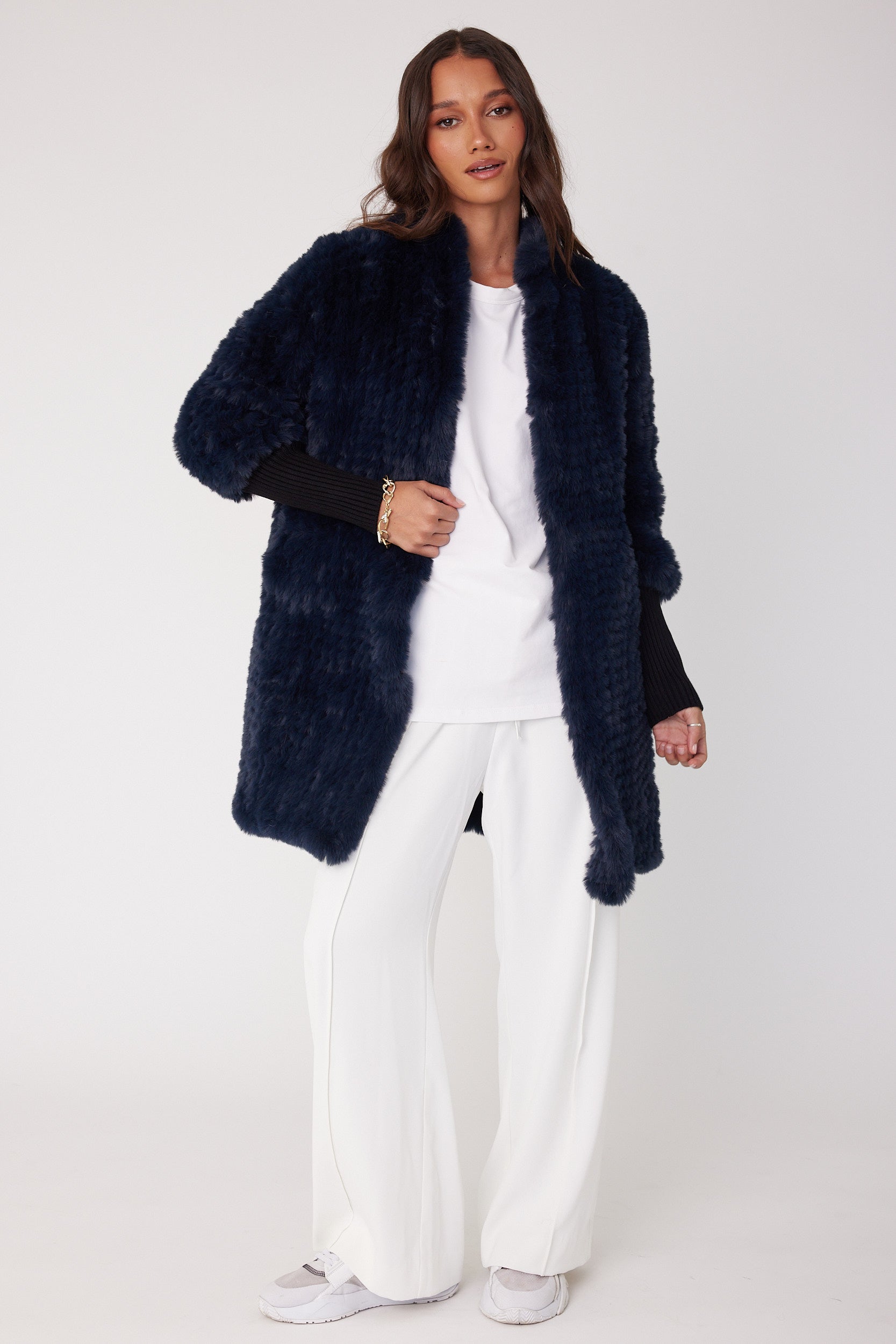 SUTTI Faux Jacket Navy