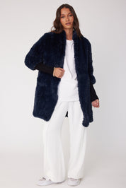 SUTTI Faux Jacket Navy