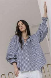 DANILL Blouse Black Stripe