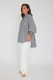 DANILL Blouse Black Stripe