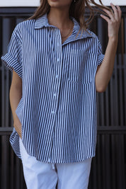 ROGUE Shirt Navy Stripe