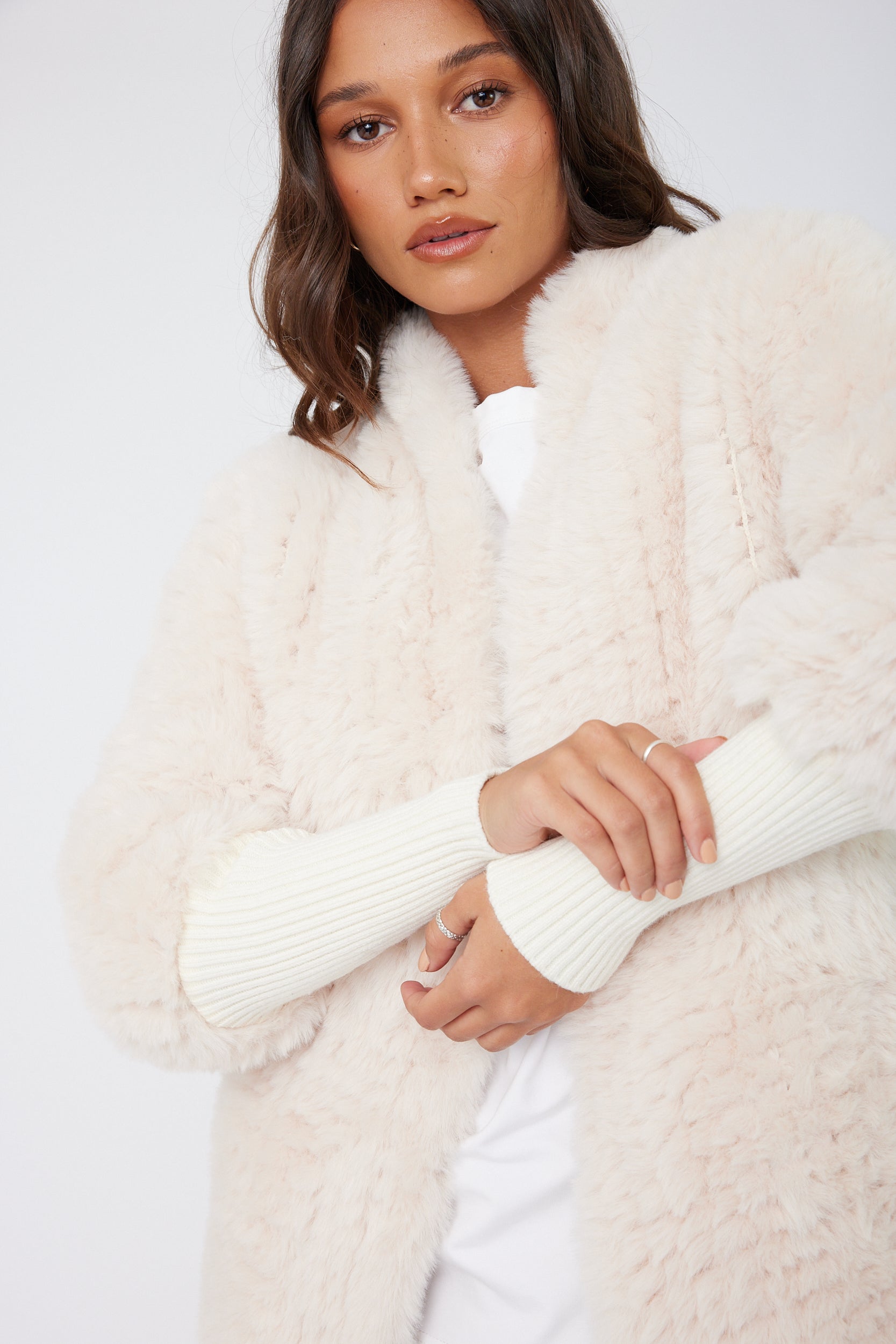 SUTTI Faux Jacket Cream