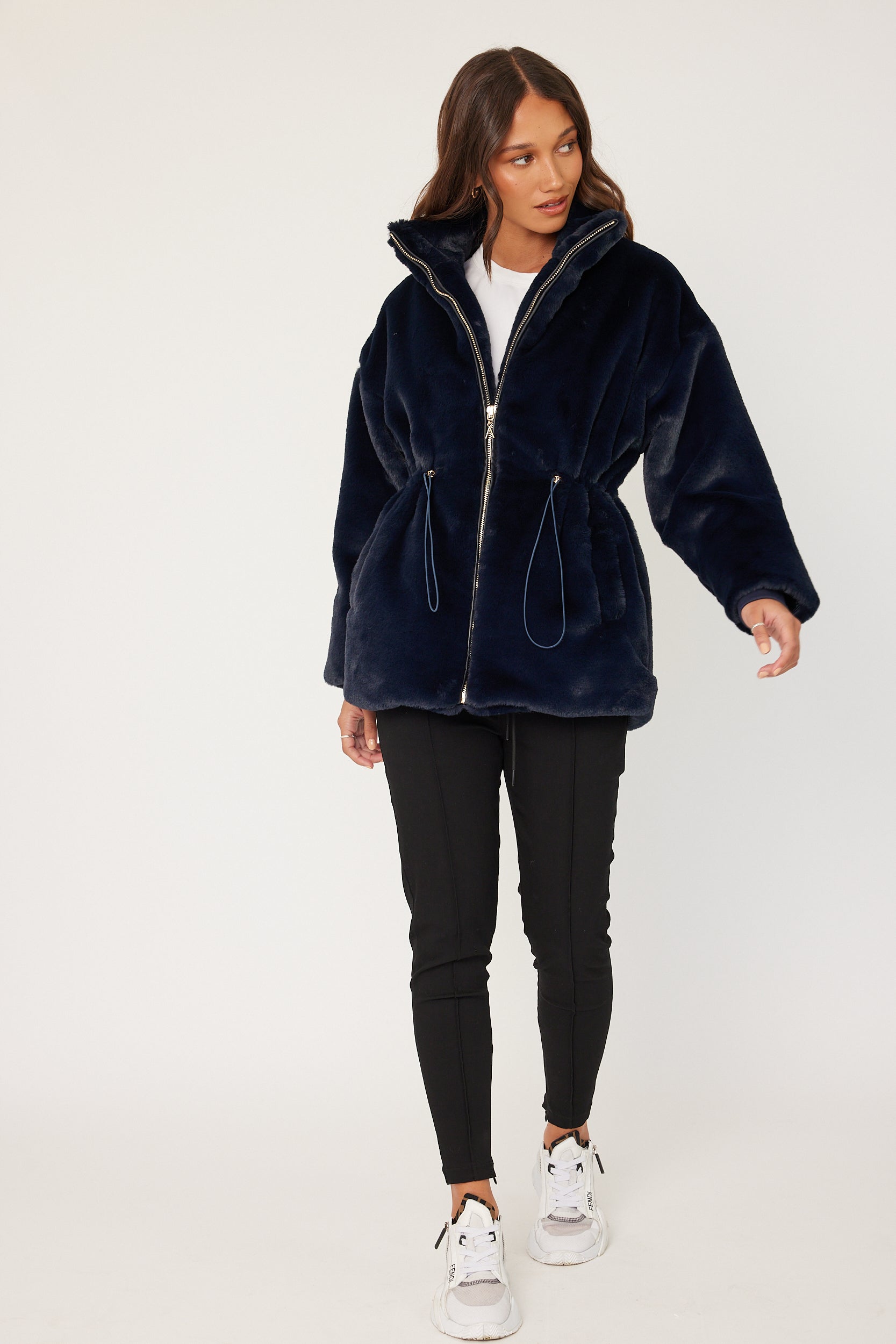 RAFFERTY Faux Jacket Navy