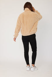 CHILLI Faux Jacket Beige
