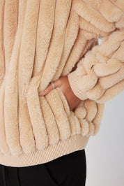 CHILLI Faux Jacket Beige