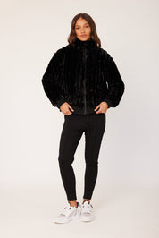 CHILLI Faux Jacket Black