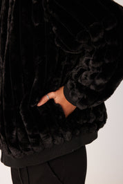 CHILLI Faux Jacket Black