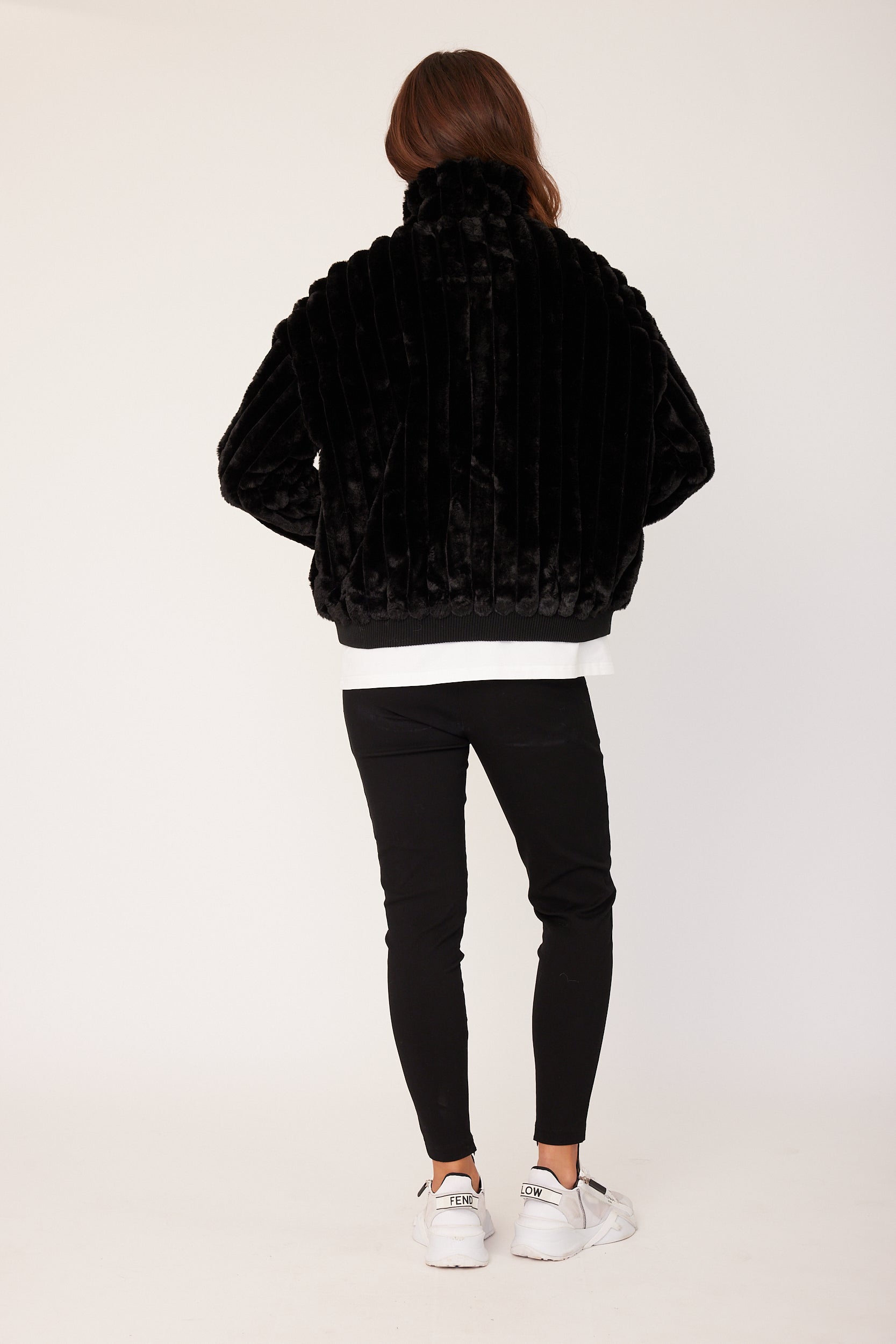 CHILLI Faux Jacket Black
