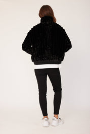 CHILLI Faux Jacket Black