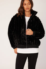 CHILLI Faux Jacket Black
