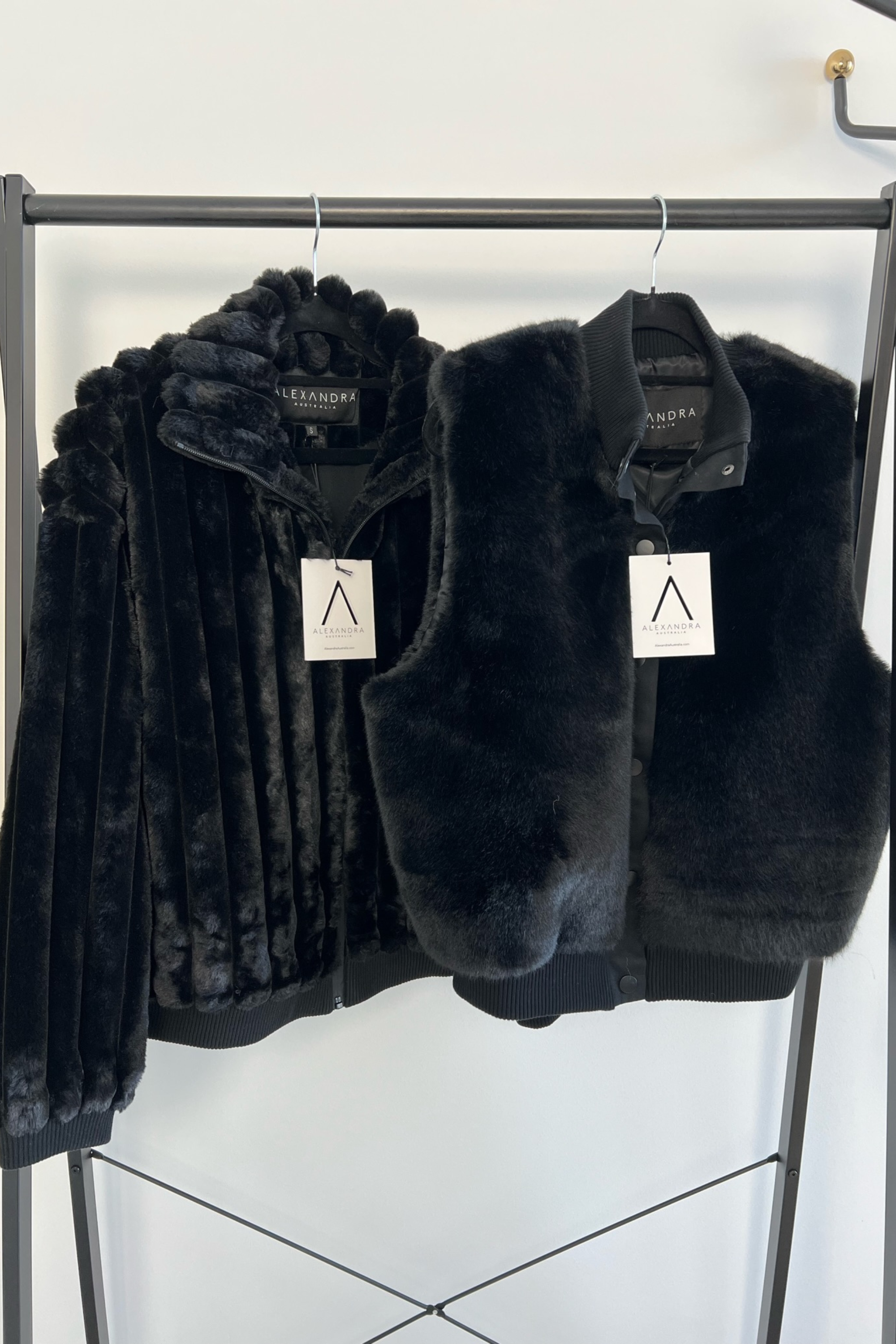 CHILLI Faux Jacket Black