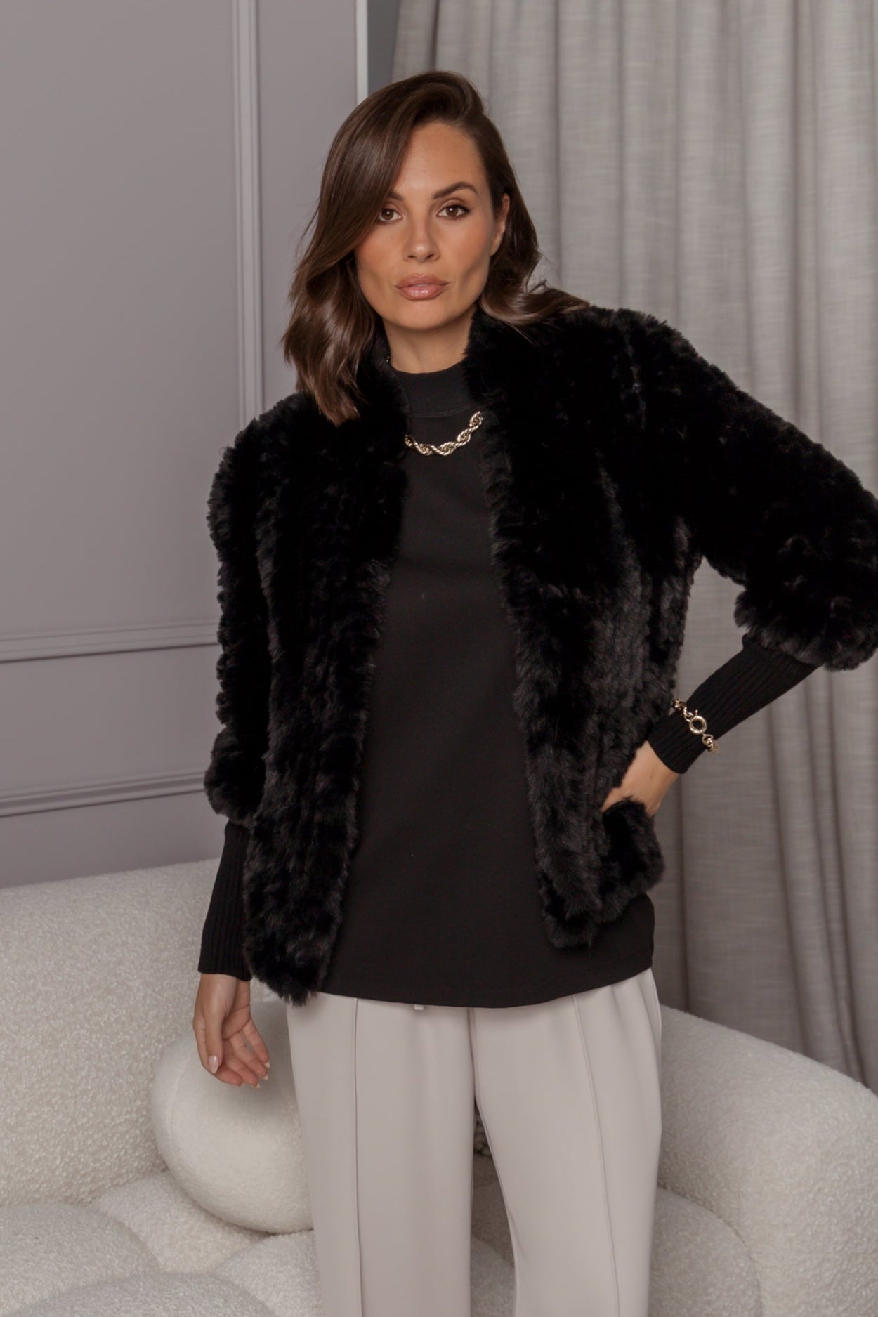 RUBY Long Sleeve Top Black