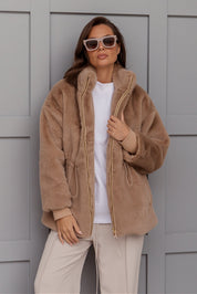 RAFFERTY Faux Jacket Hazelnut