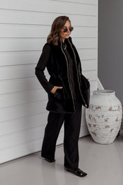 DUKE Faux Vest Black
