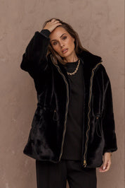 RAFFERTY Faux Jacket Black