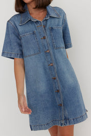 MILANO Dress Blue Denim