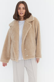 JETTY Faux Jacket Beige