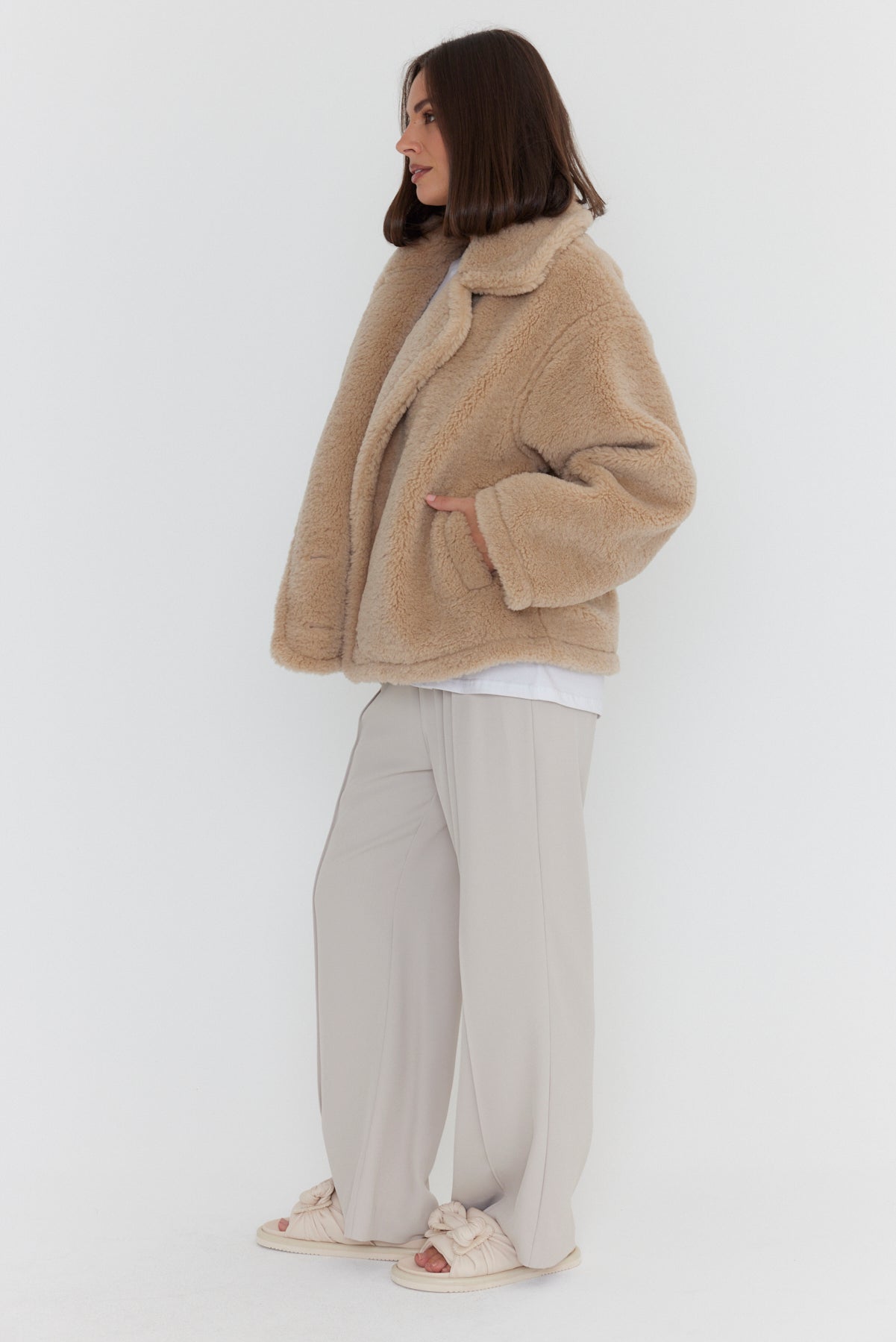 JETTY Faux Jacket Beige