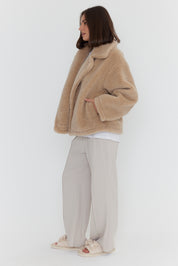 JETTY Faux Jacket Beige