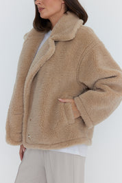 JETTY Faux Jacket Beige