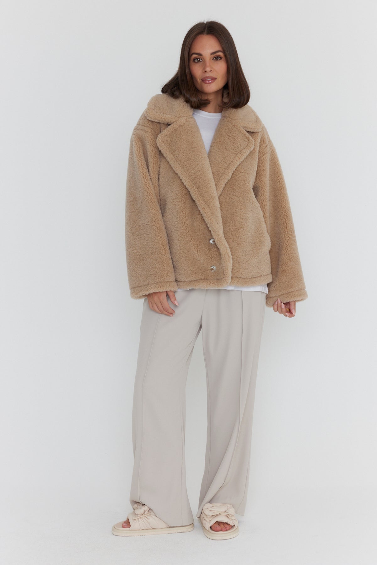 JETTY Faux Jacket Beige