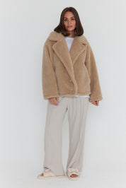 JETTY Faux Jacket Beige