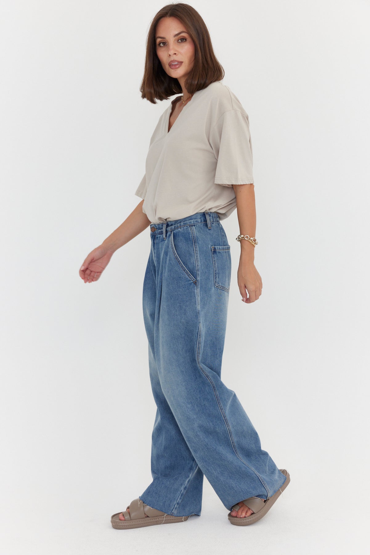 ALESSIA Jeans Mid Blue Denim