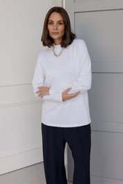 RUBY Long Sleeve Top White