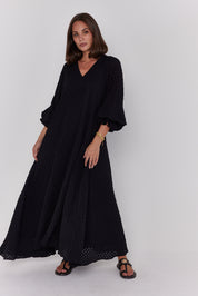 MADERO Dress Chequer Black