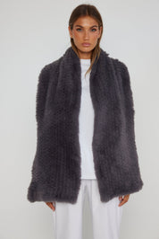 KALUA Faux Scarf Dark Grey