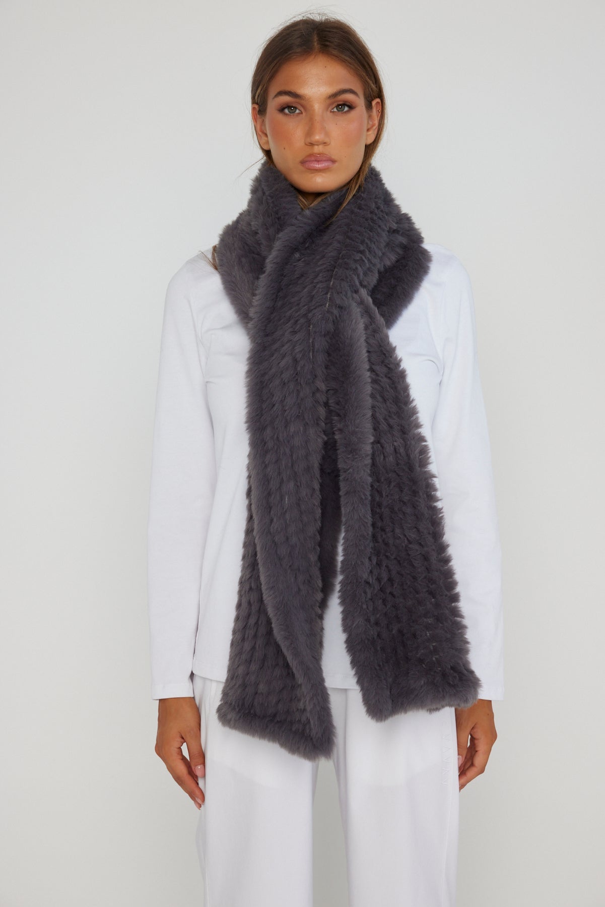 KALUA Faux Scarf Dark Grey