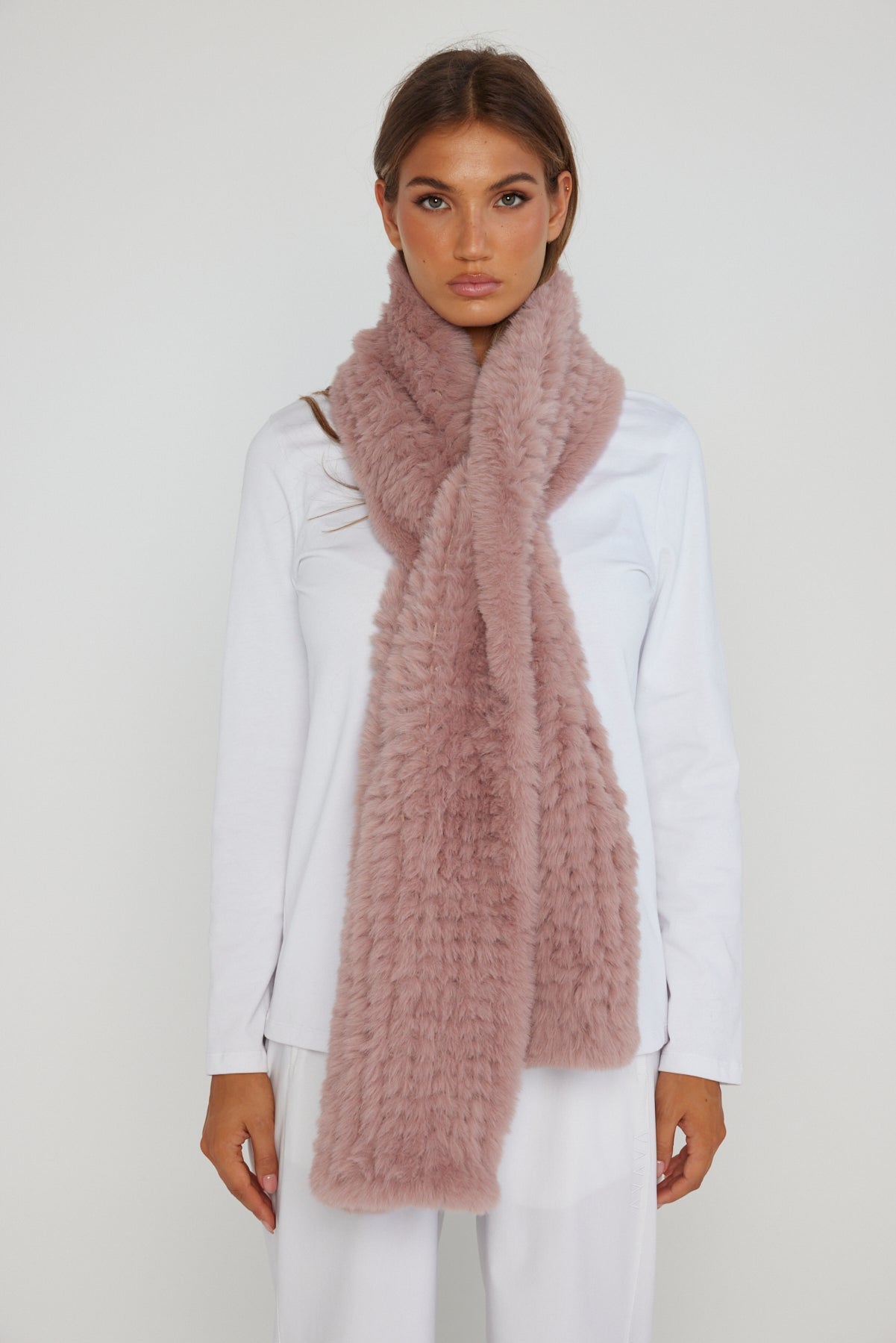 KALUA Faux Scarf Smokey Plum