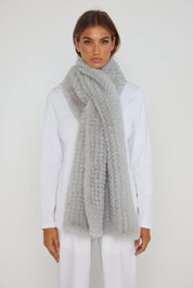 KALUA Faux Scarf Light Grey