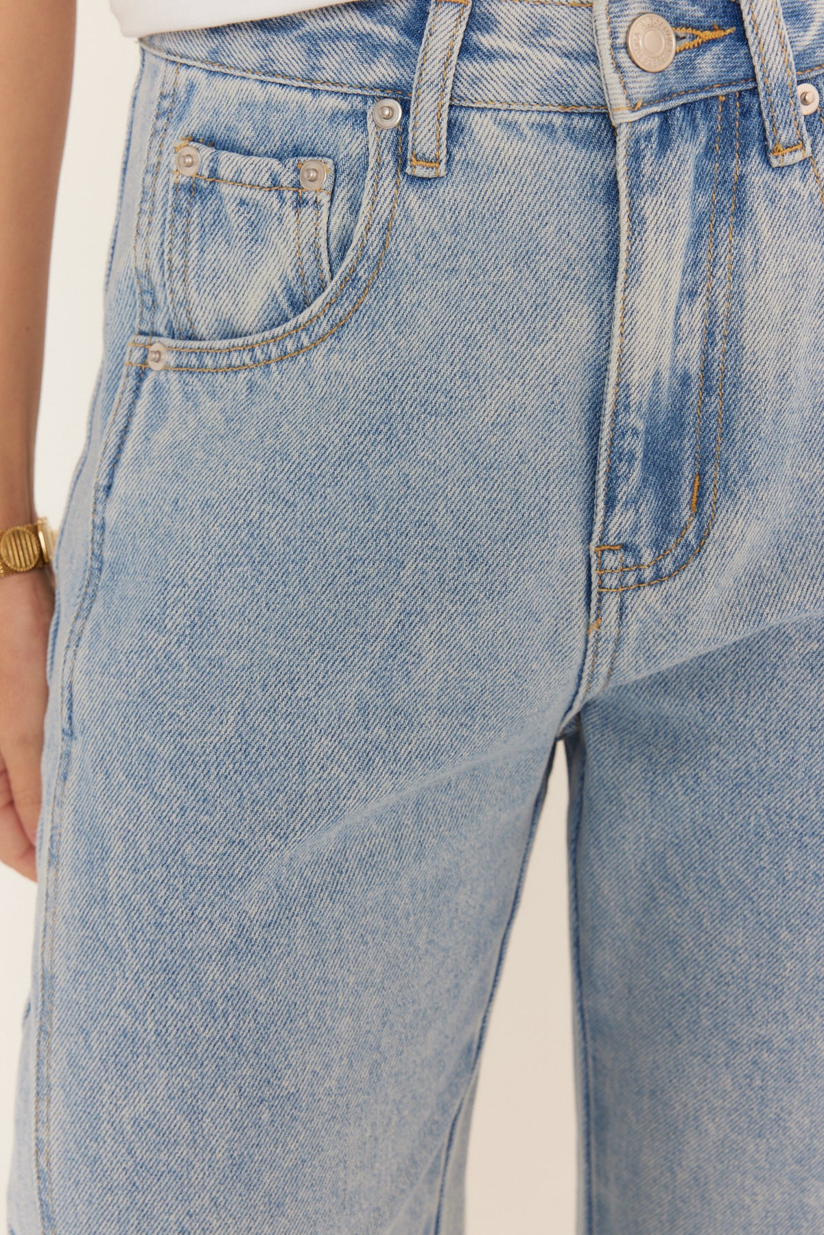 SALTY Jeans Light Blue Denim