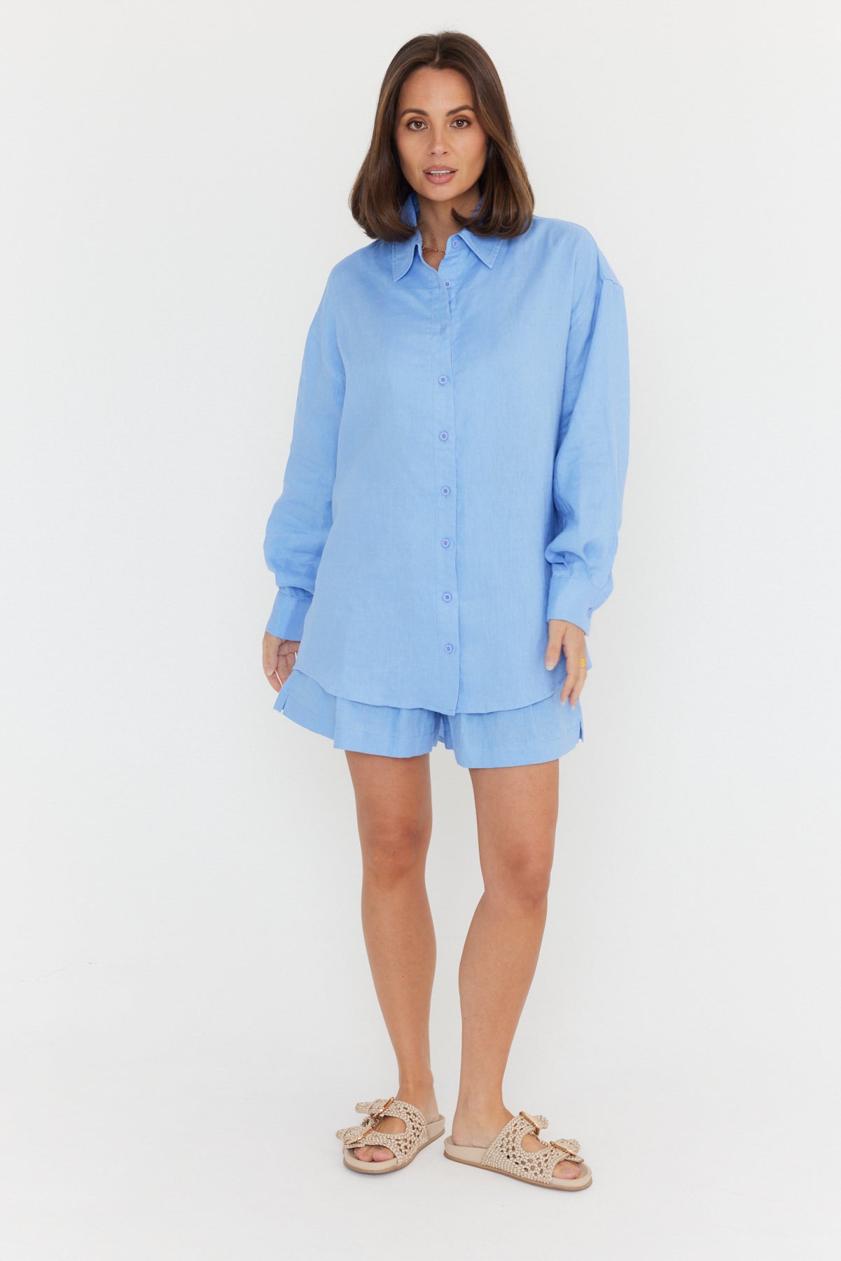 PLUTO Shirt Cornflour Blue