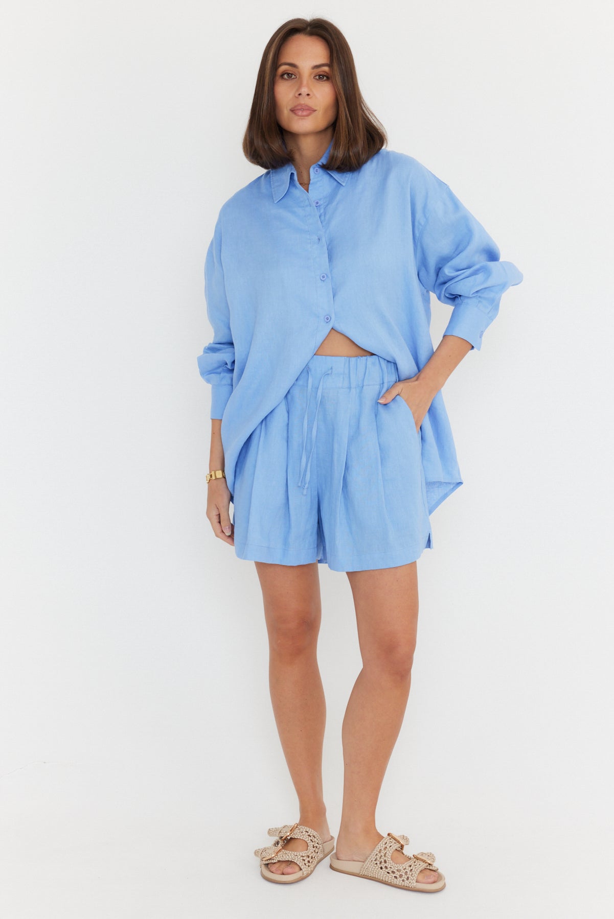 PLUTO Shirt Cornflour Blue