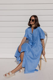 MAKILA Dress Cornflour Blue