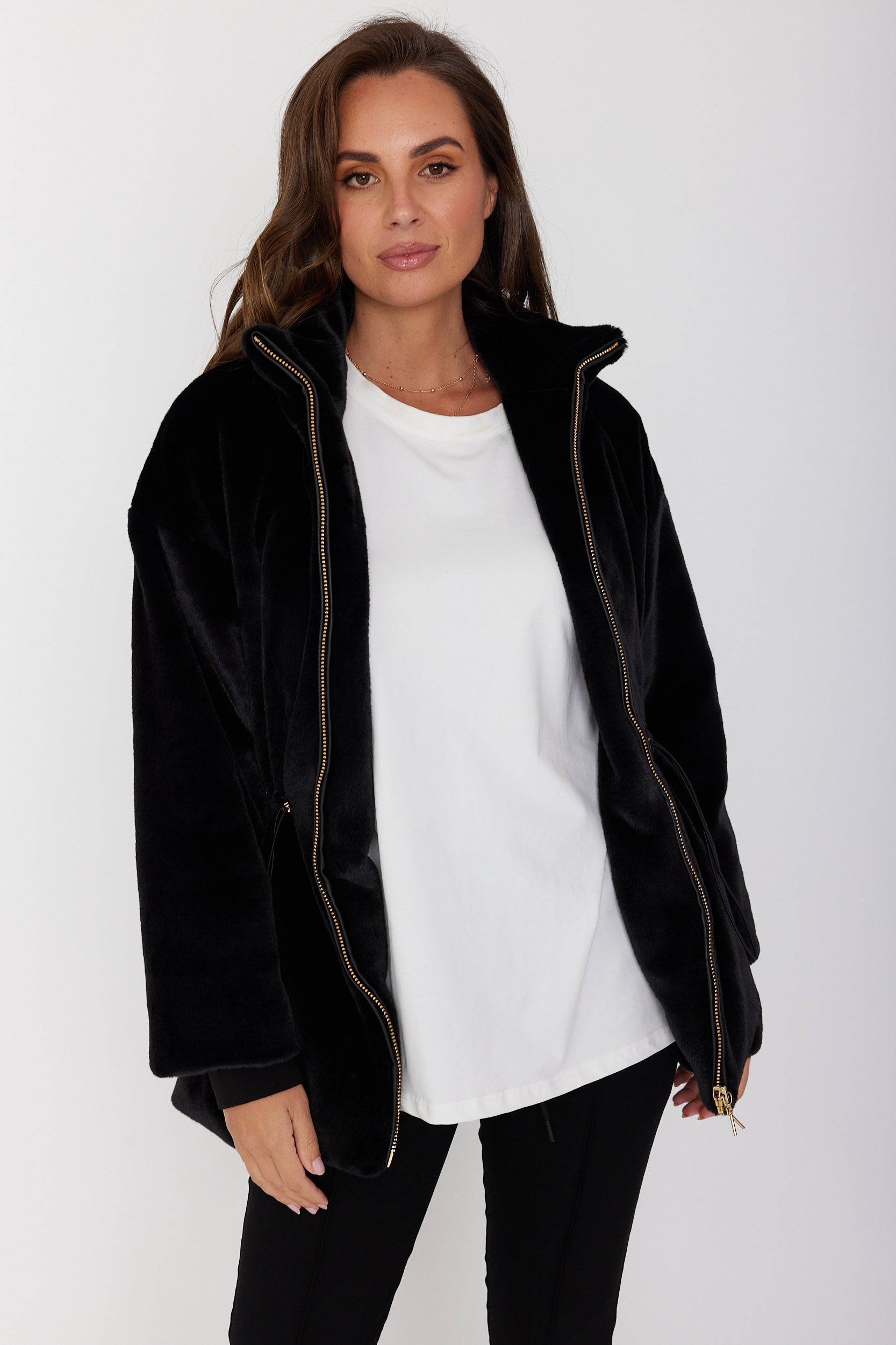 RAFFERTY Faux Jacket Black