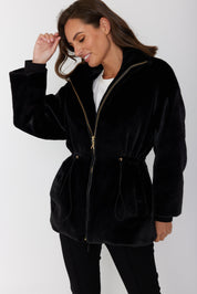 RAFFERTY Faux Jacket Black