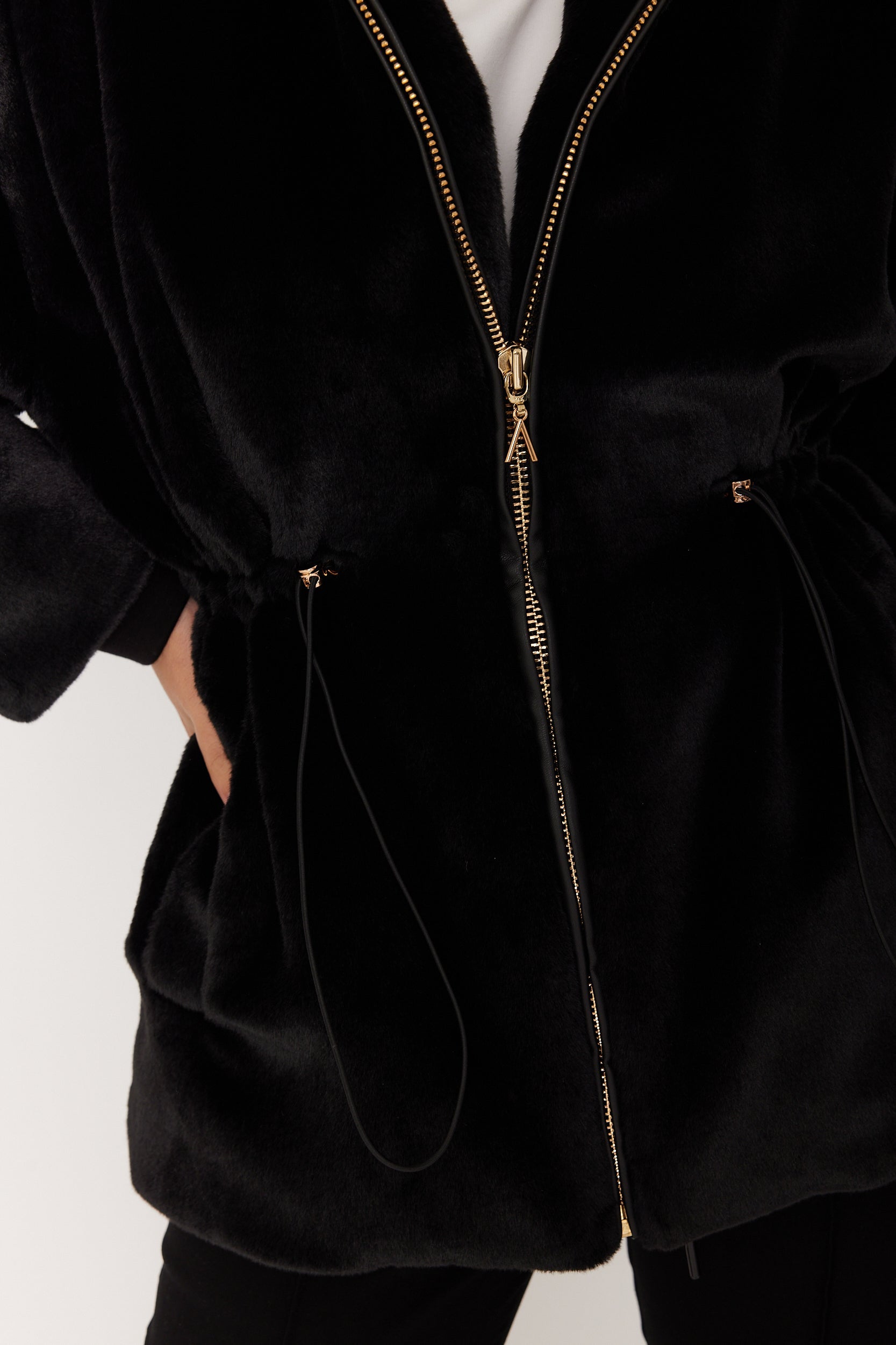 RAFFERTY Faux Jacket Black