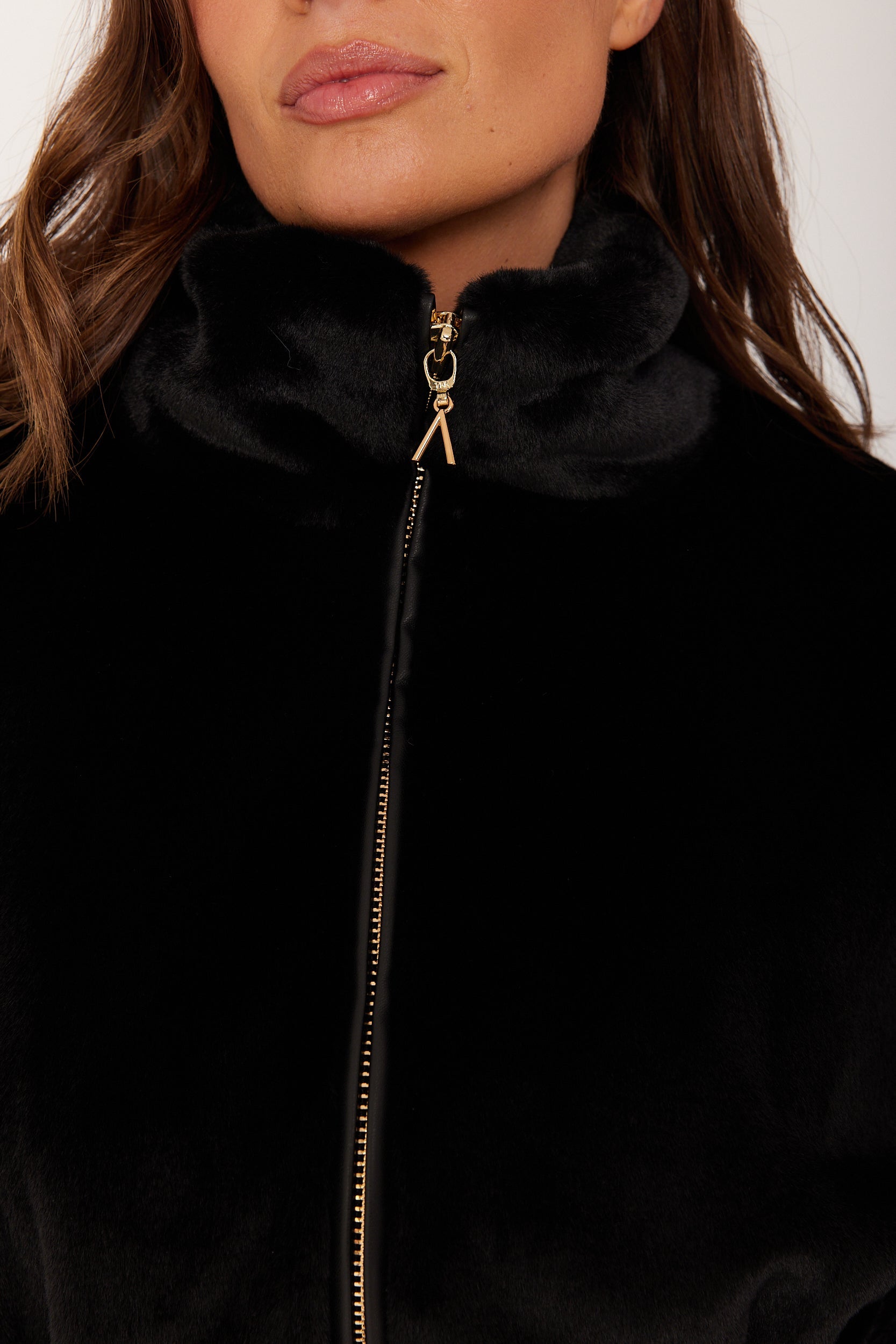 RAFFERTY Faux Jacket Black