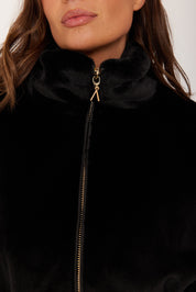 RAFFERTY Faux Jacket Black
