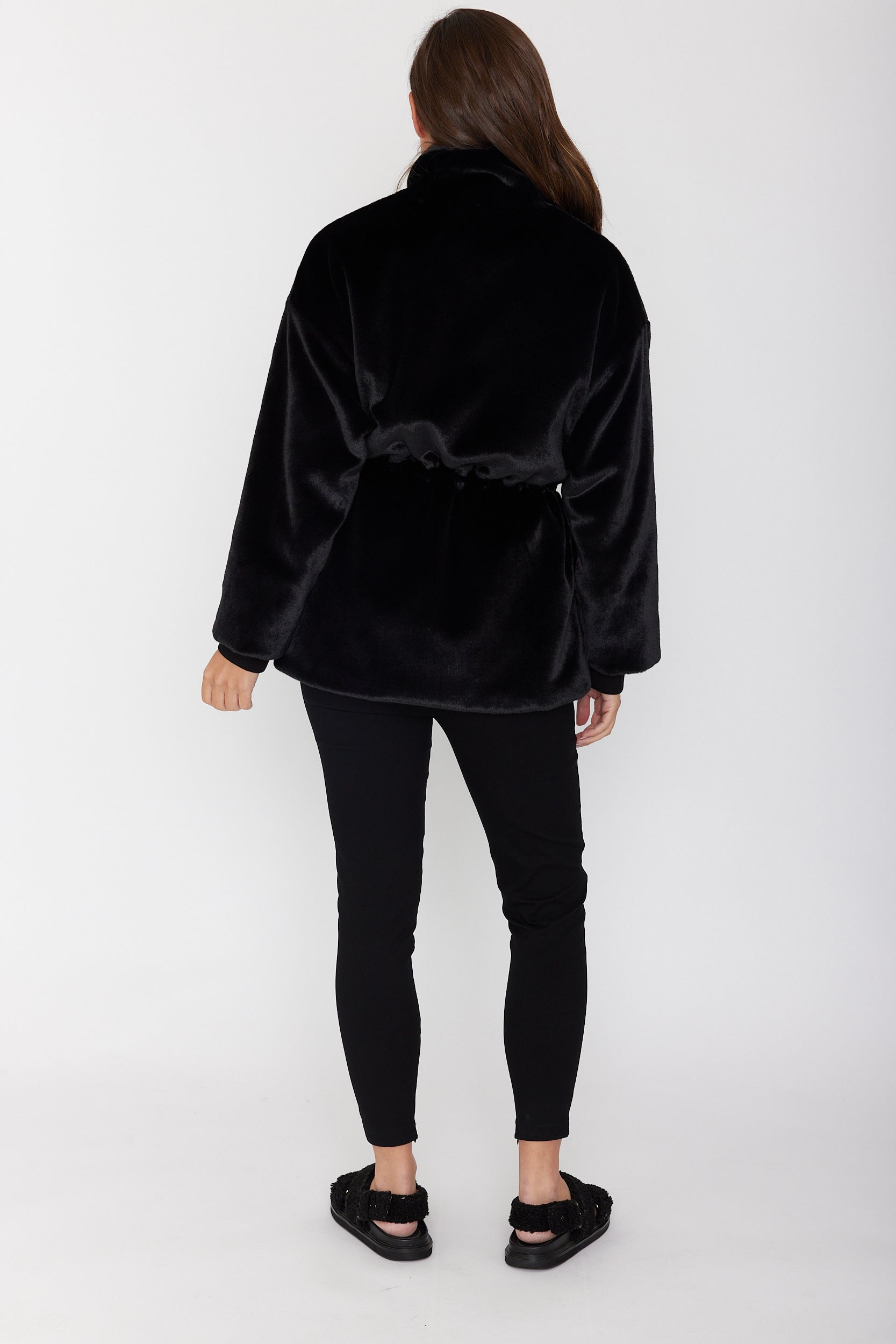 RAFFERTY Faux Jacket Black