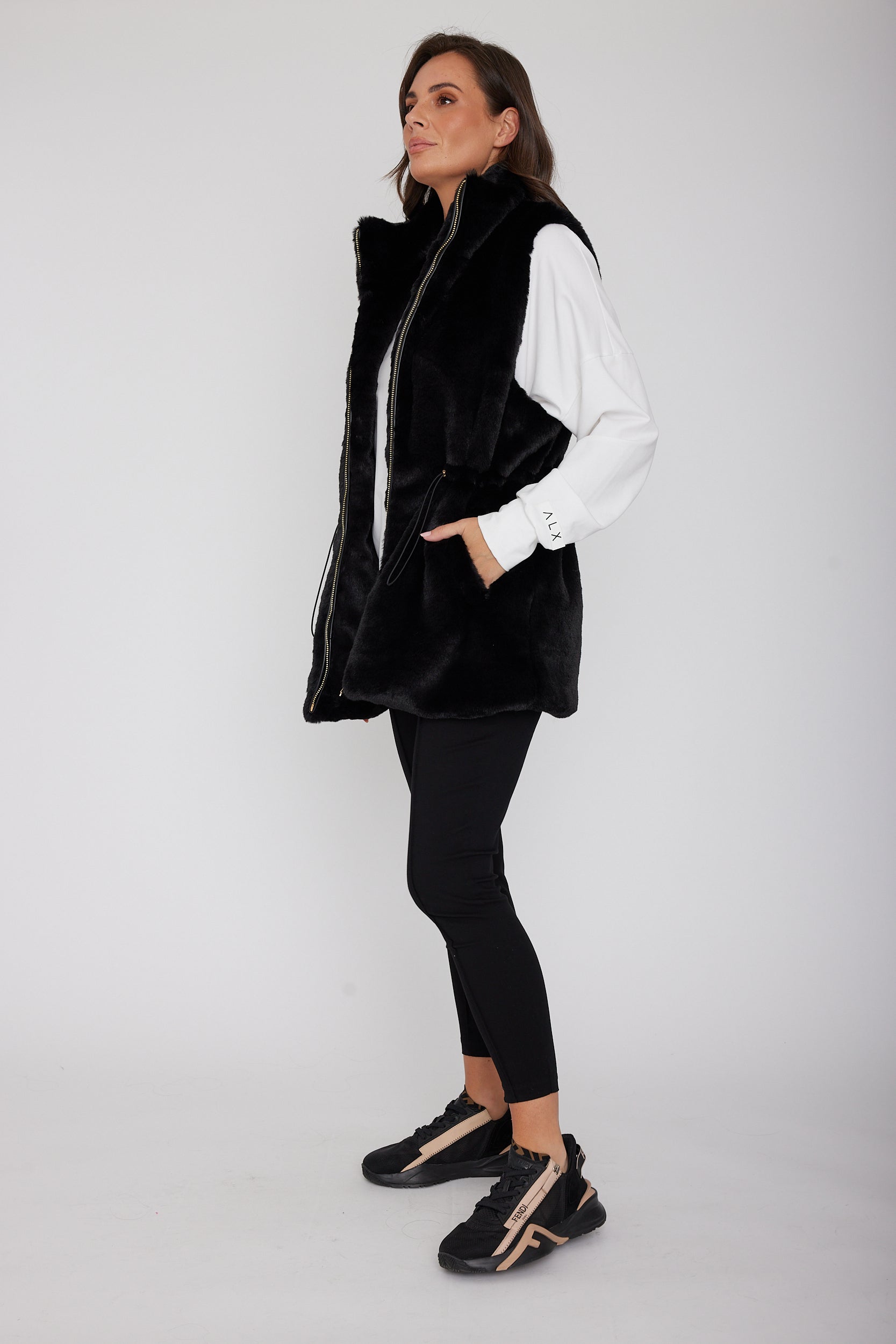 DUKE Faux Vest Black