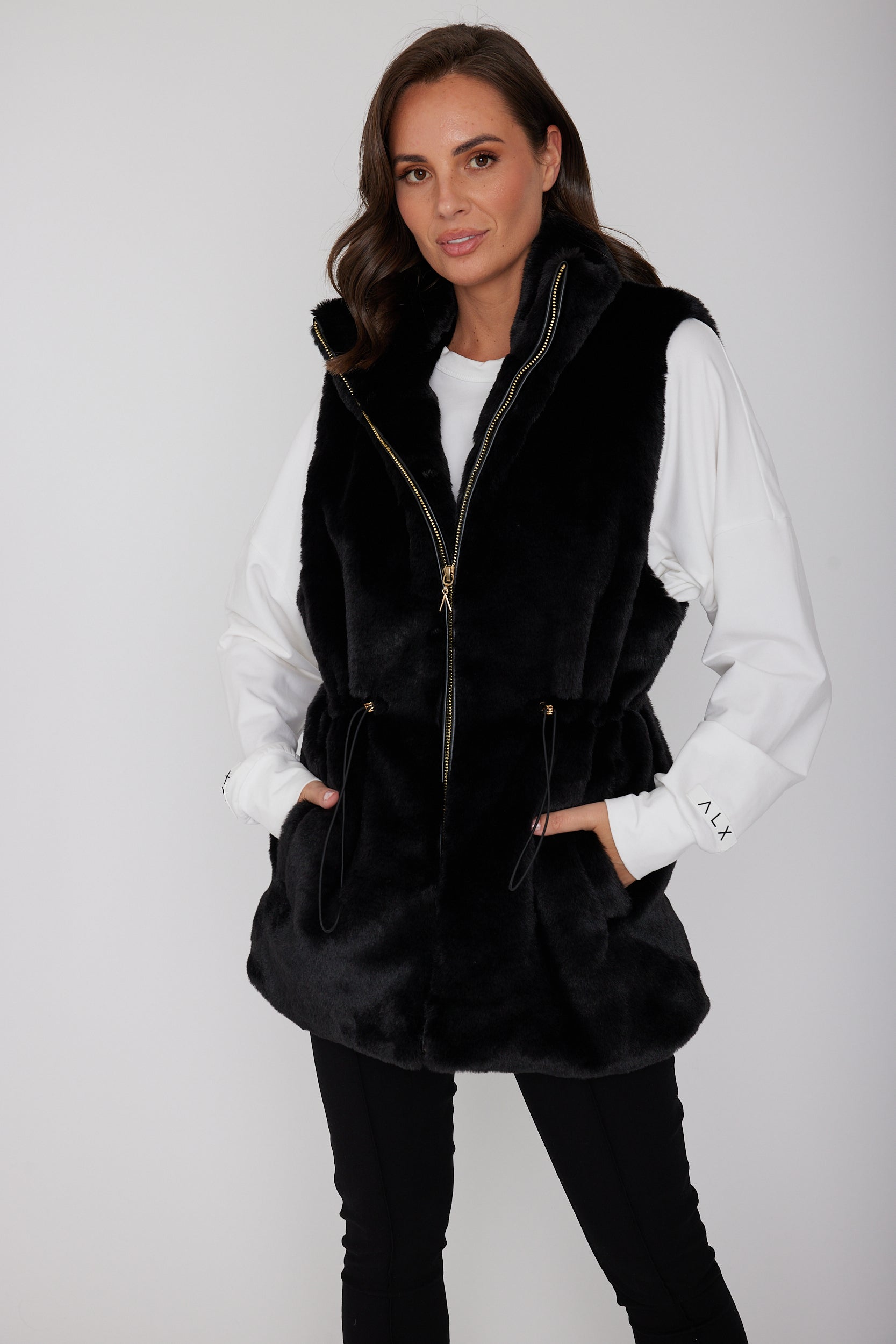 DUKE Faux Vest Black