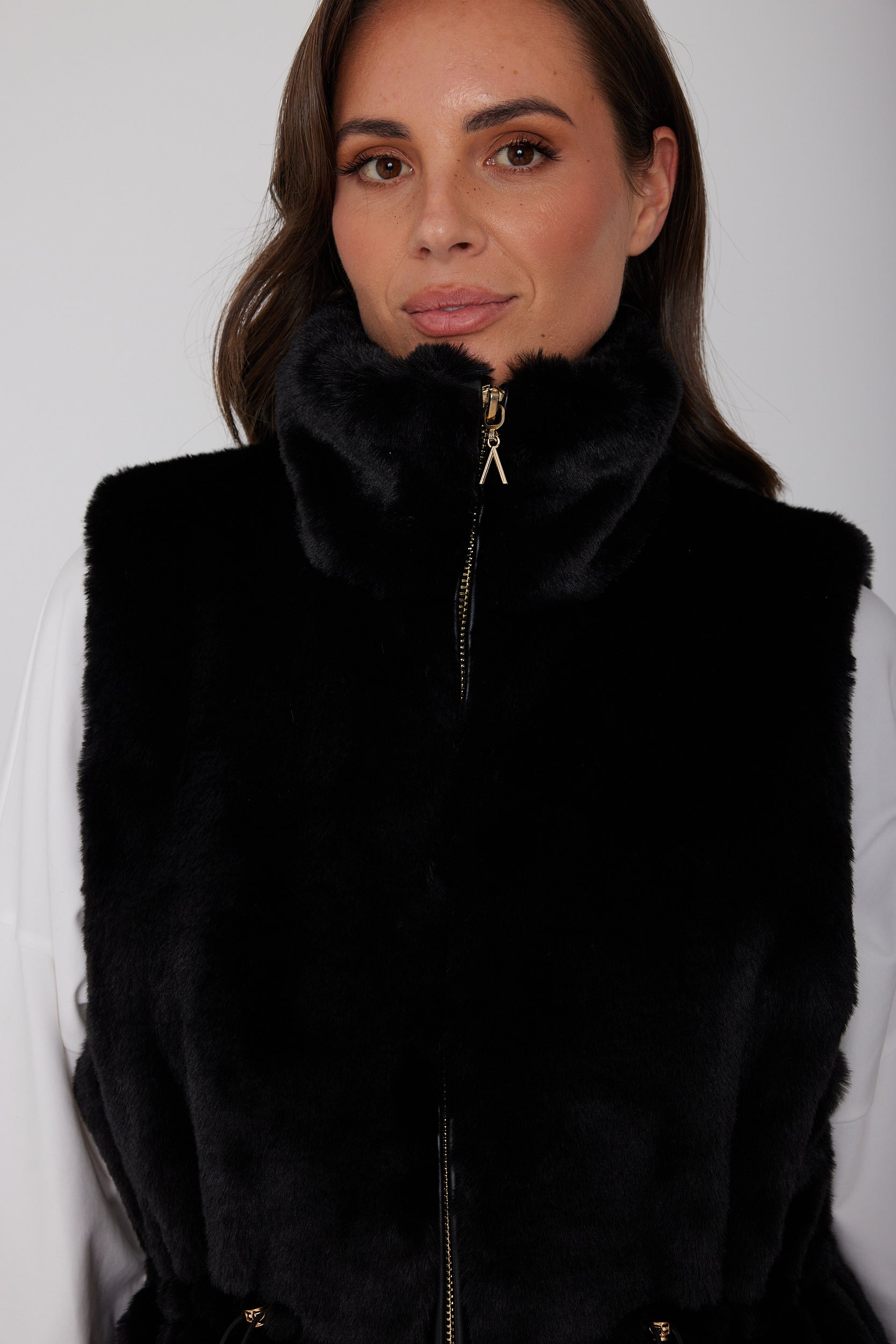 DUKE Faux Vest Black