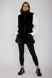 DUKE Faux Vest Black