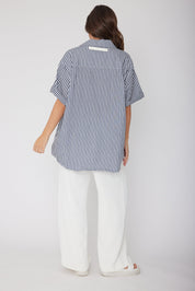 ROGUE Shirt Navy Stripe
