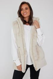 DUKE Faux Vest Sand